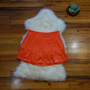 Nike Dri-Fit Orange Tennis Skort Pleated Small
